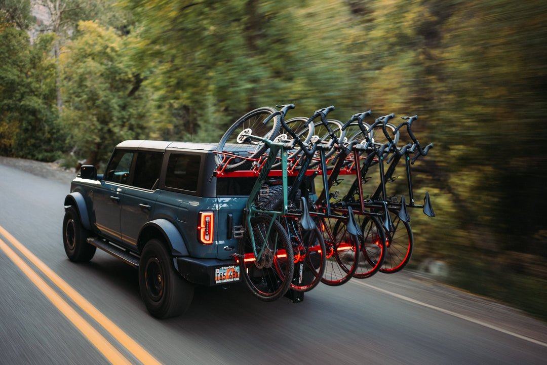 bronco with bike rack for 5 bikes