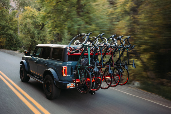 bronco with bike rack for 5 bikes