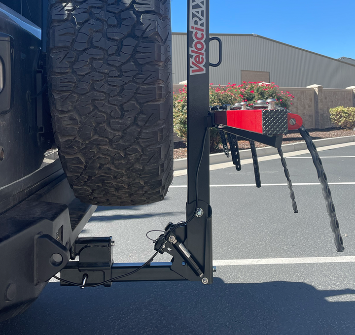 hitch adapter with jeep spare tire